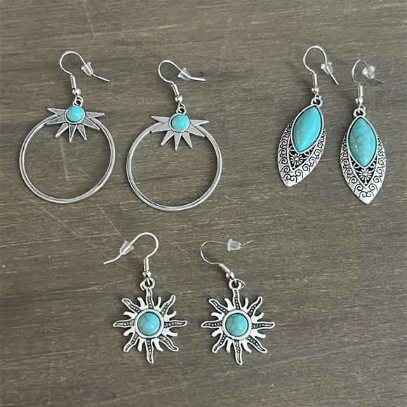 Jewelry - Set of 3 Boho Earrings. NWOT
